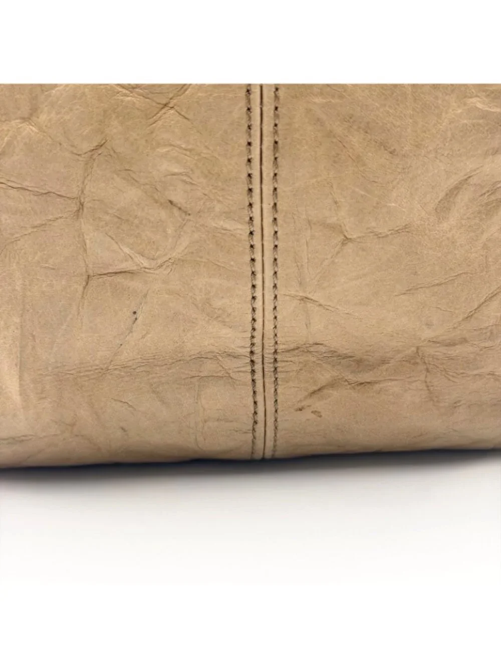 Stone & Co Women's Beige Faux Leather Shoulder Bag Multi Pocket Handbag Purse